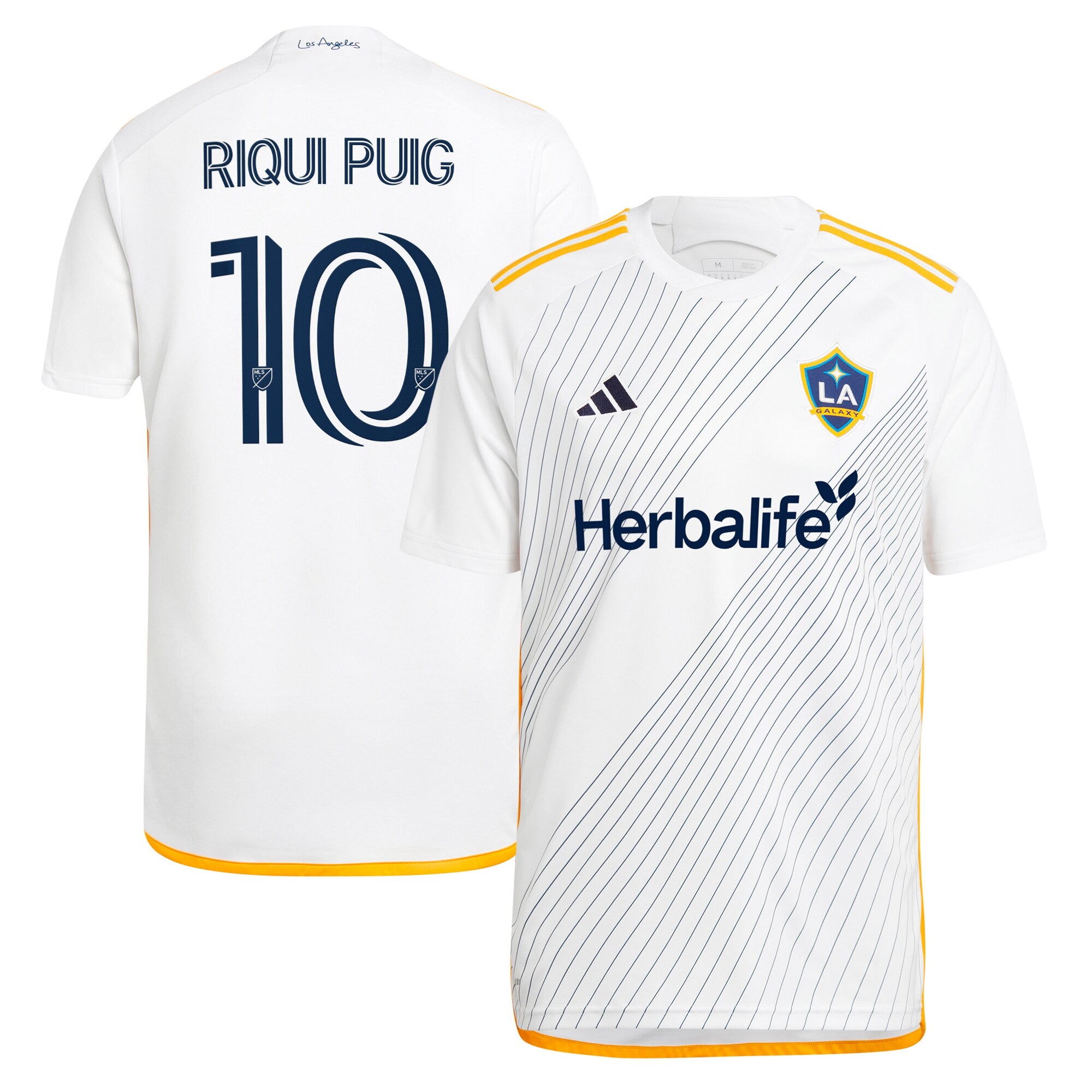 Riqui Puig LA Galaxy adidas 2024 LA Kit Replica Player Jersey - Green/White - Image 5
