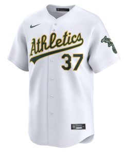 Alternative view of Tyler Soderstrom Oakland Athletics Nike Home Limited Player Jersey - White