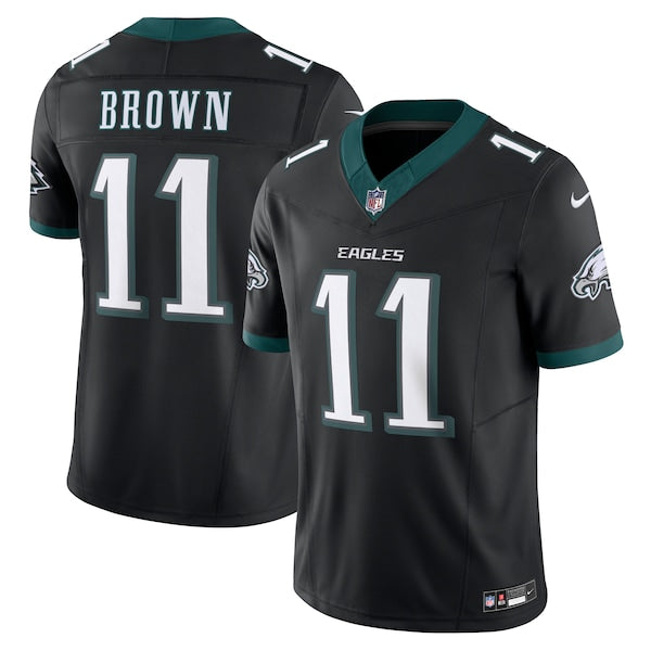 A.J. Brown Philadelphia Eagles Nike Alternate Vapor F.U.S.E. Limited Jersey - Black/Green/White - Image 2