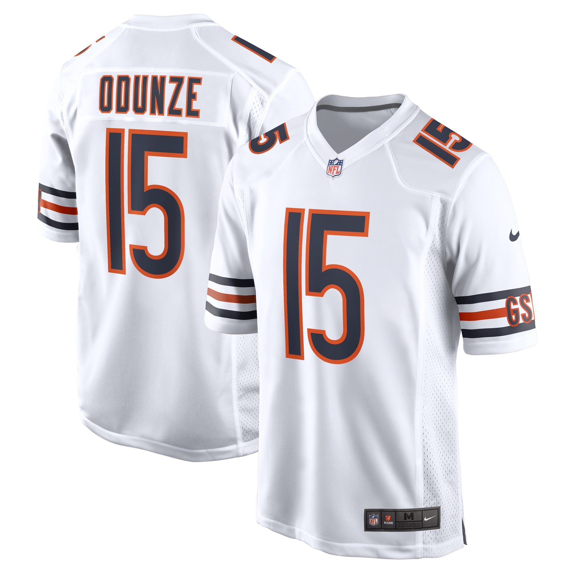 Rome Odunze Chicago Bears Nike Alternate Game Jersey - Orange/White - Image 3