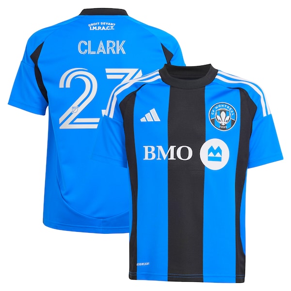 Caden Clark CF Montreal adidas Youth 2025 Montr¨¦al Original Replica Player Jersey - Blue