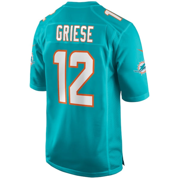 Bob Griese Miami Dolphins Nike Game Retired Player Jersey - Aqua/White - Image 4