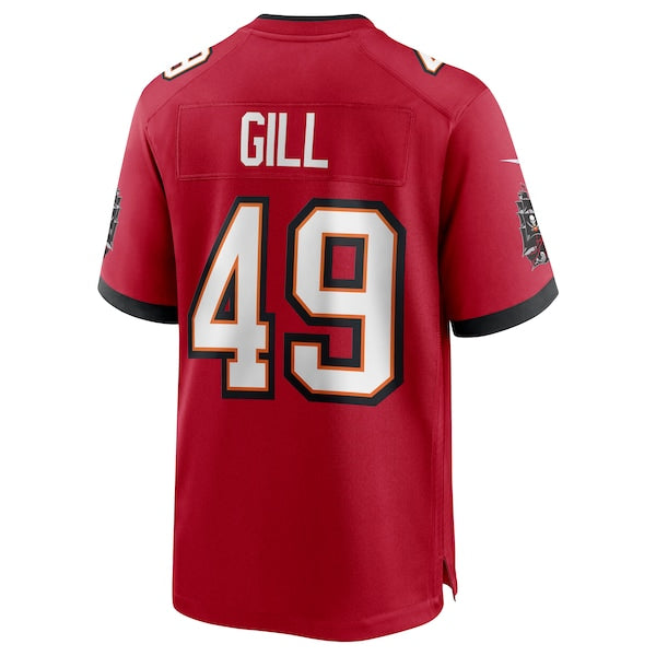 Cam Gill Tampa Bay Buccaneers Nike Game Jersey - Red - Image 3
