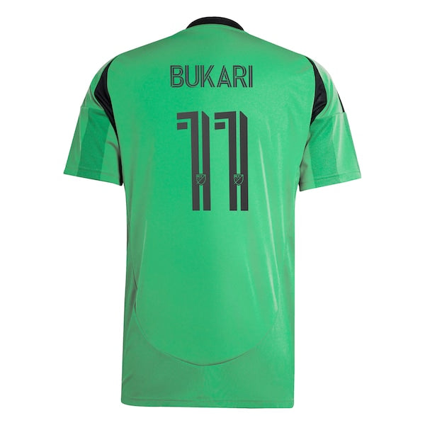 Osman Bukari Austin FC adidas 2025 The Heartbeat Kit Replica Player Jersey - Green - Image 3