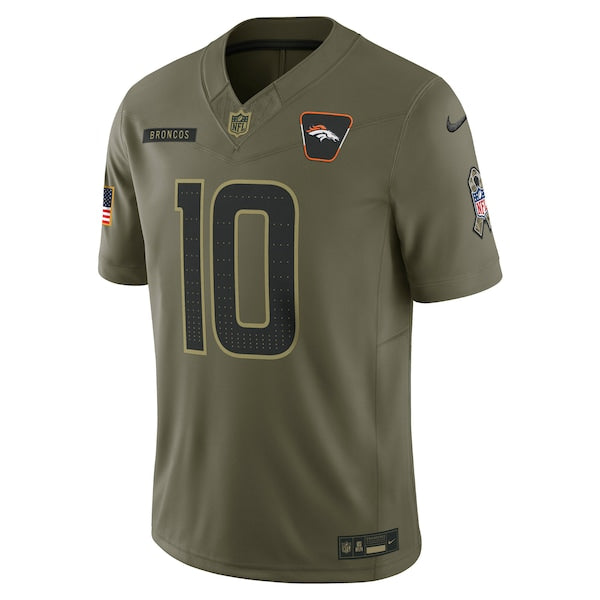 Bo Nix Denver Broncos Nike 2025 Salute to Service Limited Jersey - Olive - Image 2