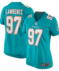 Rashard Lawrence Miami Dolphins Nike Women's Team Game Jersey -  Aqua