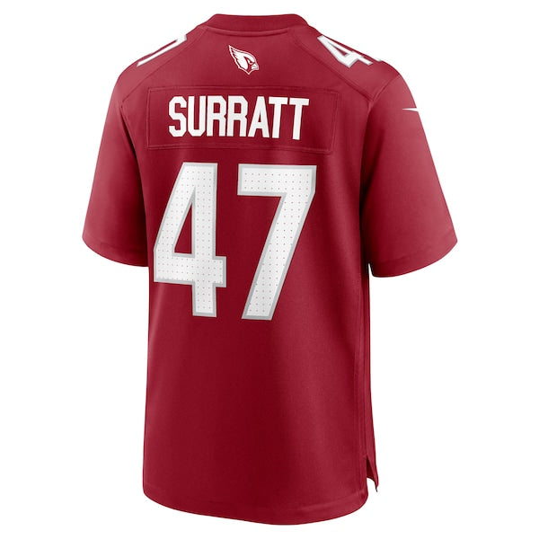 Sage Surratt Arizona Cardinals Nike Team Game Jersey - Cardinal - Image 3