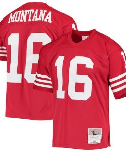 Joe Montana San Francisco 49ers Legacy Replica Jersey - Scarlet/White