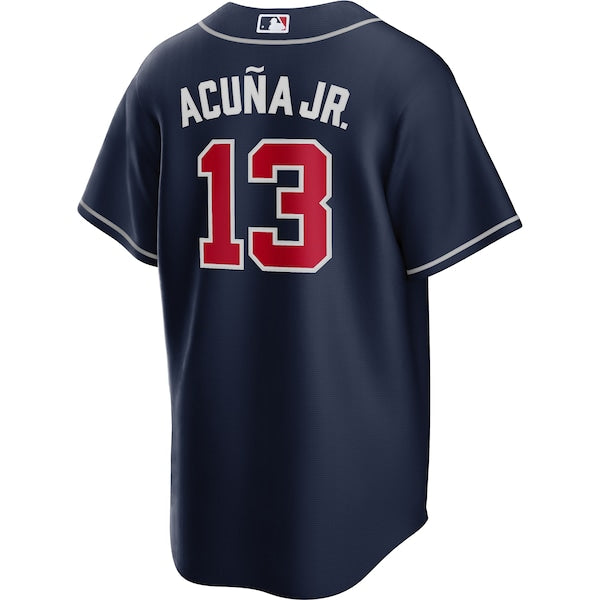 Ronald Acu?a Jr. Atlanta Braves Nike Big & Tall Alternate Replica Player Jersey - Navy - Image 3