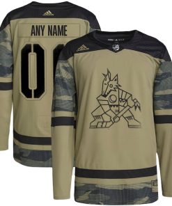 Arizona Coyotes adidas Military Appreciation Team Authentic Custom Practice Jersey - Camo