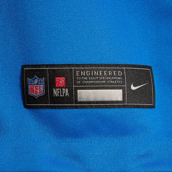 Jameson Williams Detroit Lions Nike Alternate Game Jersey - Blue - Image 6
