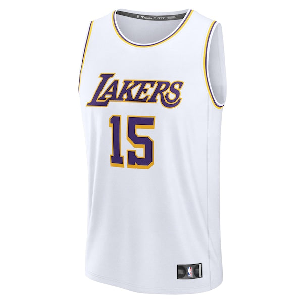 Austin Reaves Los Angeles Lakers Youth Fast Break Replica Player Jersey - Association Edition - White - Image 2