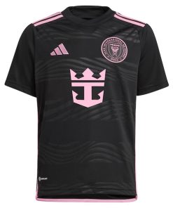 Alternative view of Lionel Messi Inter Miami CF adidas Youth 2024 La Noche Replica Player Jersey - Black