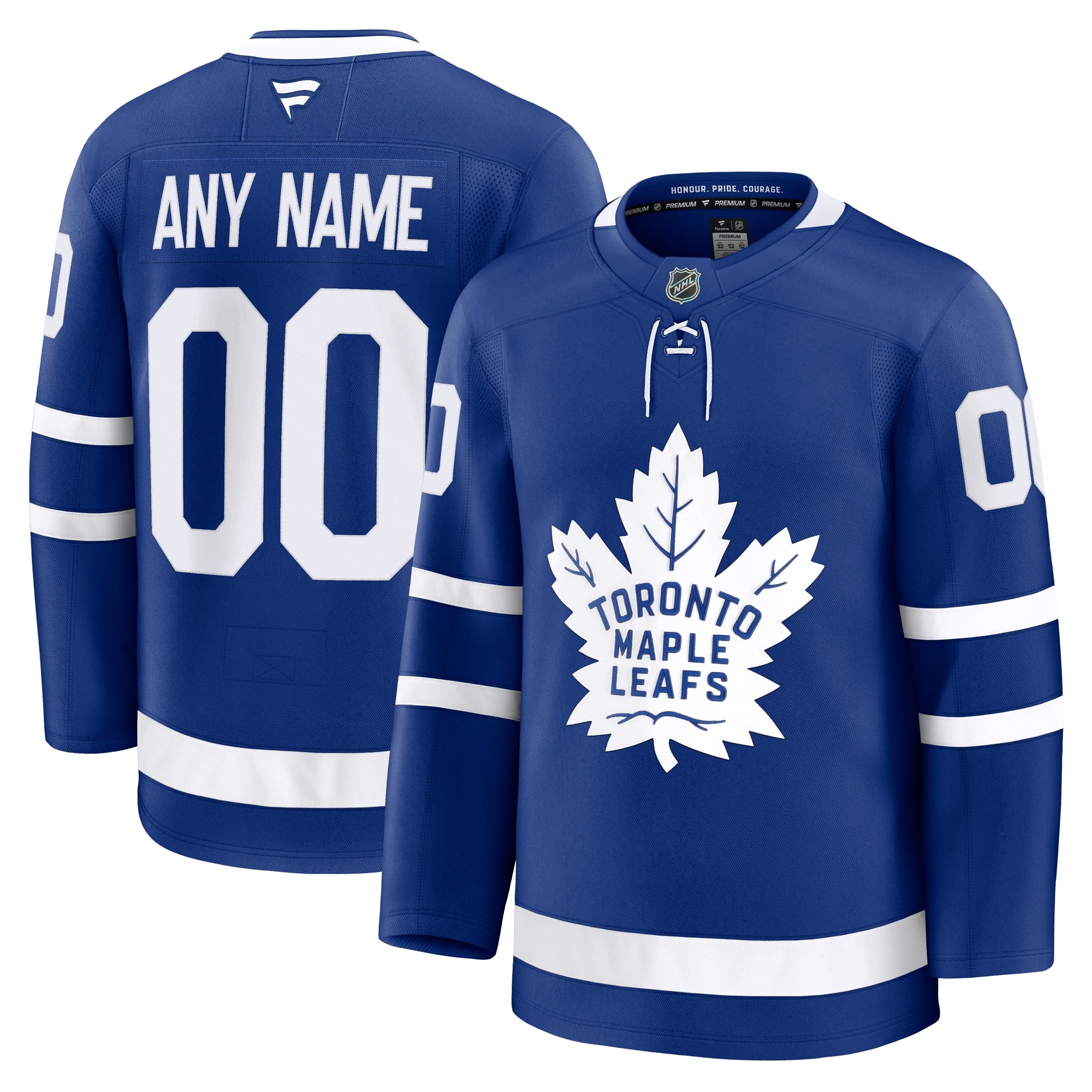 Toronto Maple Leafs Away Premium Custom Jersey - White/Blue/Black - Image 12