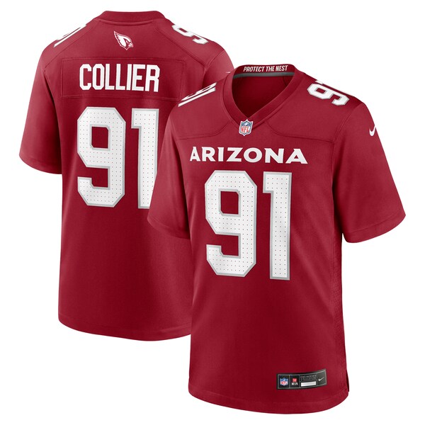 L.J. Collier Arizona Cardinals Nike Team Game Jersey - Cardinal - Image 7