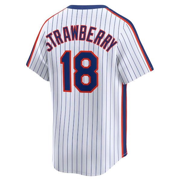 Darryl Strawberry New York Mets Nike Throwback Cooperstown Collection Limited Jersey - White - Image 3