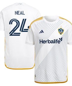 Jalen Neal LA Galaxy adidas 2024 Angeleno Kit Authentic Player Jersey - White/Green