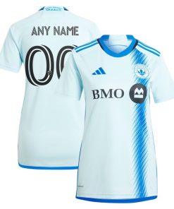 CF Montreal adidas Women's 2024 La Main Replica Custom Jersey?¨C Light Blue