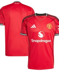 Alternative view of Manchester United adidas Home 2025/26 Replica Jersey - Red/White