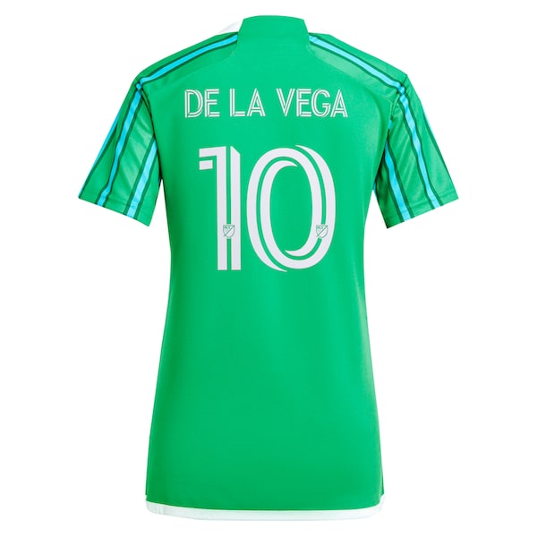 Pedro de la Vega Seattle Sounders FC adidas Women's 2024 The Anniversary Kit Replica Player Jersey?ยจC Green - Image 3