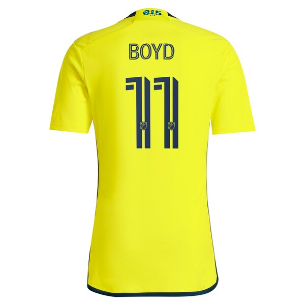 Tyler Boyd Nashville SC adidas 2024 The 615 Kit Replica Player Jersey - Yellow/Black - Image 5