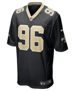 Alternative view of Carl Granderson New Orleans Saints Nike Game Jersey - Black