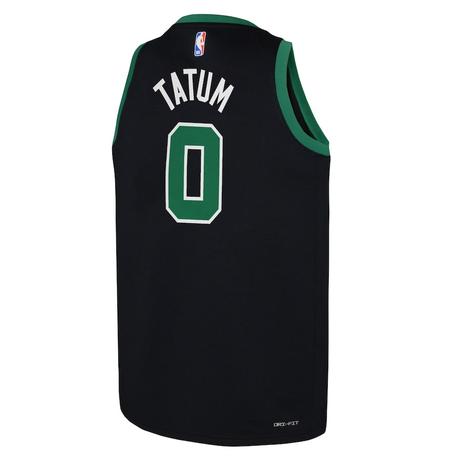 Jayson Tatum Boston Celtics Jordan Brand Youth Swingman Jersey - Statement Edition - Black - Image 3