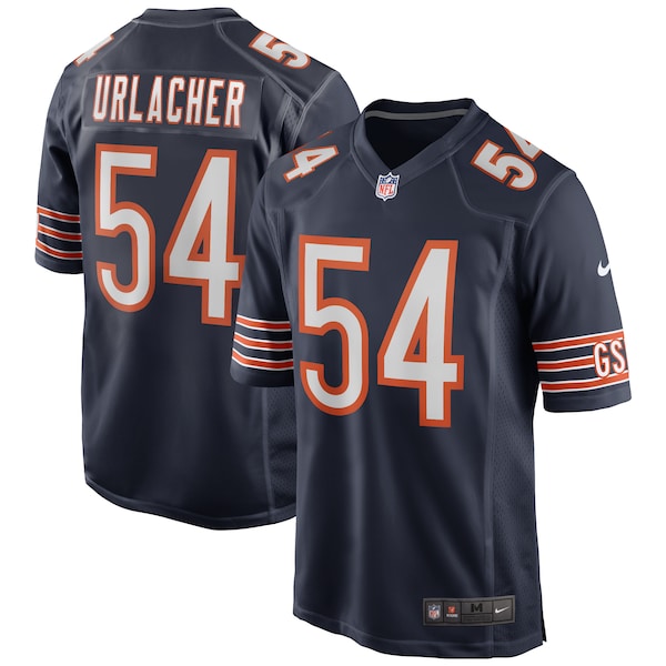 Brian Urlacher Chicago Bears Nike Game Retired Player Jersey - Navy/Orange/White - Image 2