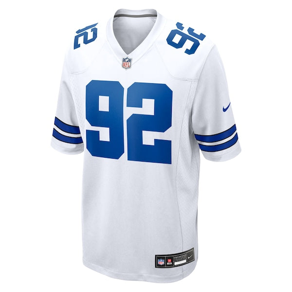 Quinnen Williams Dallas Cowboys Nike Game Jersey - White/Navy - Image 4