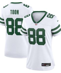Alternative view of Al Toon New York Jets Nike Women's Legacy Retired Player Game Jersey - White/Green
