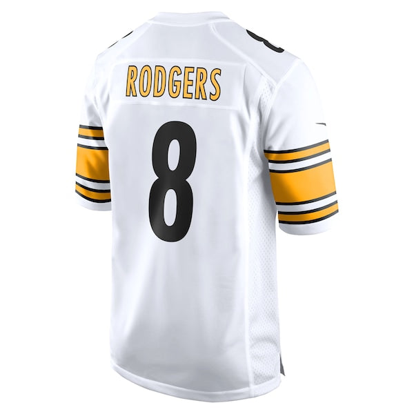 Aaron Rodgers Pittsburgh Steelers Nike Game Jersey - White/Black - Image 4
