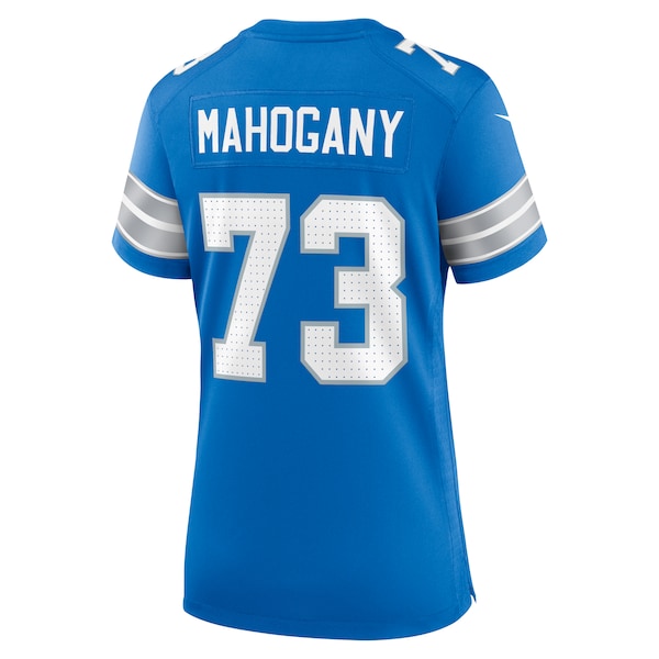 Christian Mahogany Detroit Lions Nike Women's Team Game Jersey - Blue - Image 4