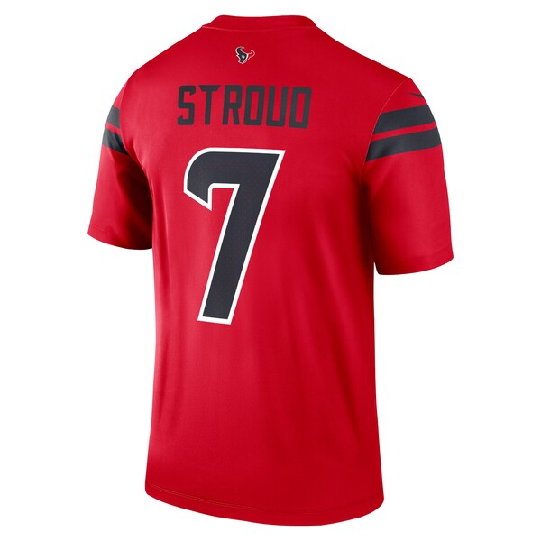 C.J. Stroud Houston Texans Nike Alternate Legend Player Performance Top - Red/Navy - Image 4