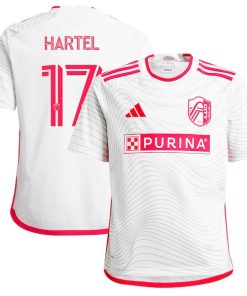 Marcel Hartel St. Louis City SC adidas Youth 2024 The Confluence Kit Replica Player Jersey - White