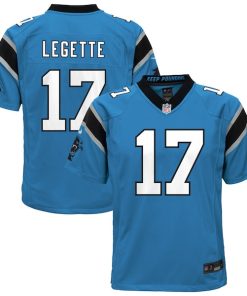Xavier Legette Carolina Panthers Nike Youth Alternate Game Jersey - Blue/Black