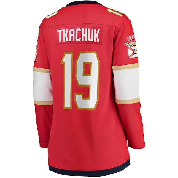Matthew Tkachuk Florida Panthers Women's Home 2024 Stanley Cup Champions Breakaway Player Jersey?ยจC Red - Image 3