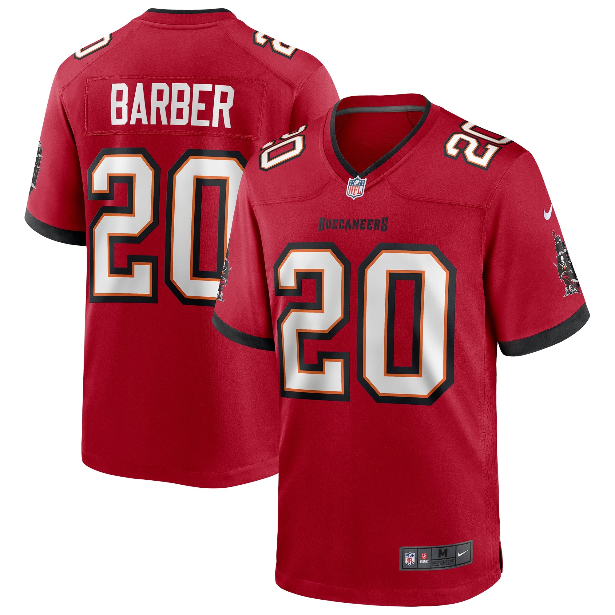 Ronde Barber Tampa Bay Buccaneers Nike Throwback Game Jersey - Orange/Red - Image 6