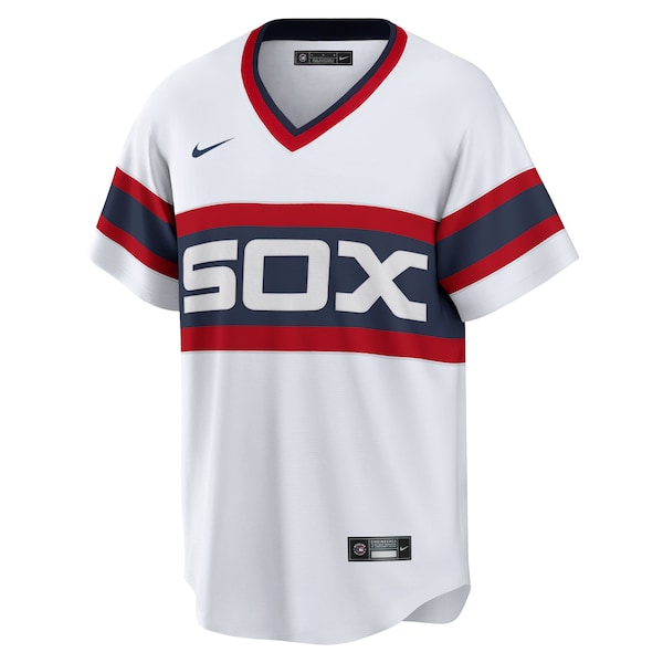 Carlton Fisk Chicago White Sox Nike Home Cooperstown Collection Team Player Jersey - White - Image 2