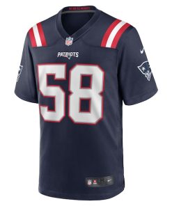 Alternative view of Marcus Harris New England Patriots Nike Team Game Jersey -  Navy