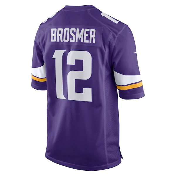 Max Brosmer Minnesota Vikings Nike Team Game Jersey - Purple - Image 4