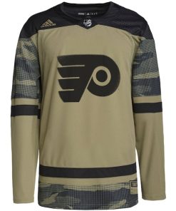 Alternative view of Philadelphia Flyers adidas Military Appreciation Team Authentic Custom Practice Jersey - Camo