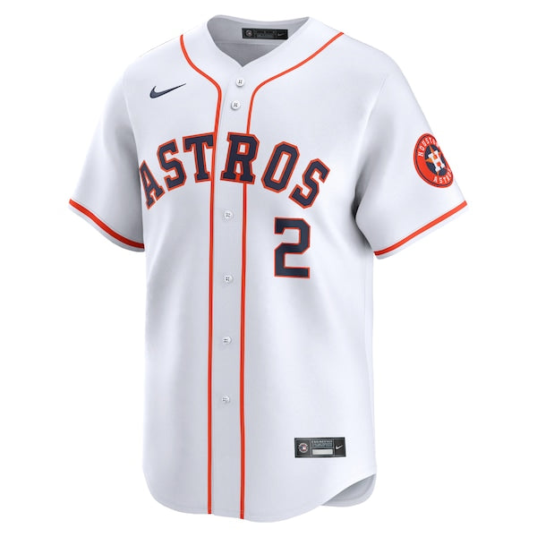 Alex Bregman Houston Astros Nike Home Limited Player Jersey - White/Gray - Image 3