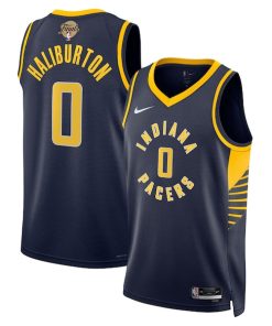 Tyrese Haliburton Indiana Pacers Nike Unisex 2025 NBA Finals Swingman Jersey - Icon Edition - Navy