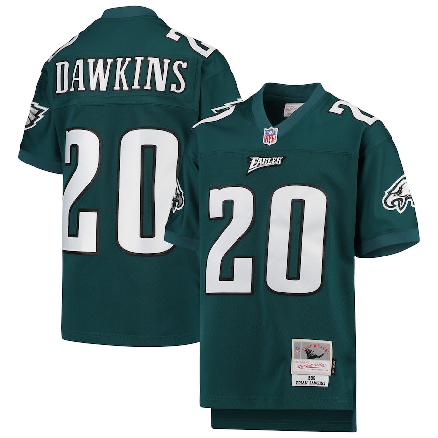 Brian Dawkins Philadelphia Eagles Youth 2004 Legacy Retired Player Jersey - Black/Green - Image 6