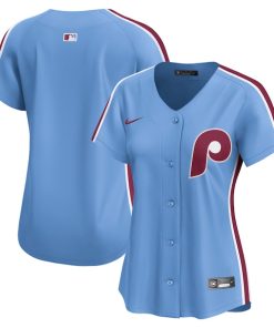 Alternative view of Philadelphia Phillies Nike Women's Alternate Limited Jersey - Light Blue/White