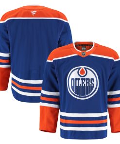 Alternative view of Edmonton Oilers  Alternate Authentic Pro Jersey - Light Beige/Royal
