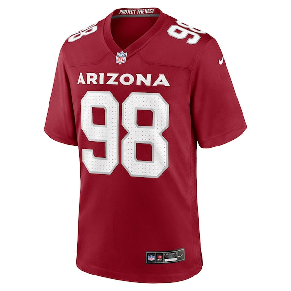Roy Lopez Arizona Cardinals Nike Team Game Jersey - Cardinal - Image 4