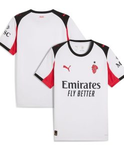 Alternative view of AC Milan Puma 2025/26 Away Replica Jersey - White/Red