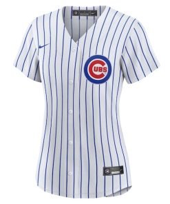 Alternative view of Dansby Swanson Chicago Cubs Nike Women's Home Replica Player Jersey - White/Royal