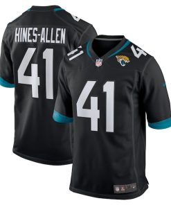 Alternative view of Josh Hines-Allen Jacksonville Jaguars Nike Alternate Player Game Jersey - Black